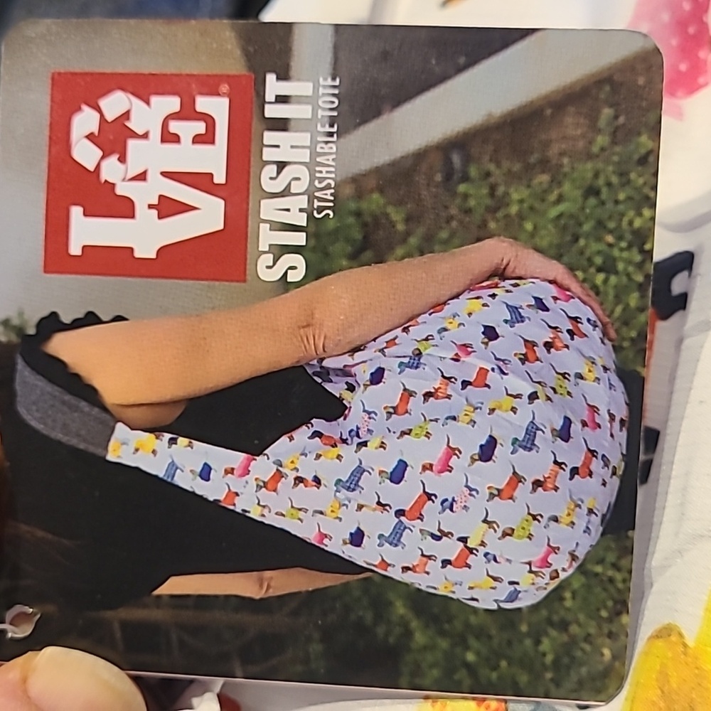NWT Love Bag Eco-Friendly Reusable Stash It Tote - various patterns - Picture 4 of 12